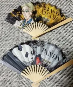 呪術廻戦　七海建人　パンダ　ミニ扇子