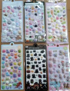 3Dシールセット 6シート　ボンボンドロップシール