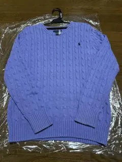 クリーニング済POLO RALPH LAUREN ケーブルニットセーター XL