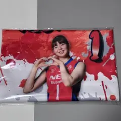 女子バレーnecレッドロケッツ山田二千華応援タオル(スマイルver)