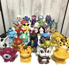 ウルトラマン怪獣　ソフビ　指人形　 34体　まとめ売り