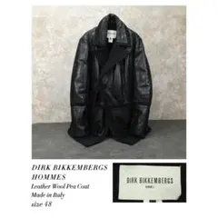 ❤️美品❤️DIRK BIKKEMBERGS ビッケンバーグ　ジャケット 48 2025年最新】DIRK BIKKEMBERGS メンズ レザージャケット