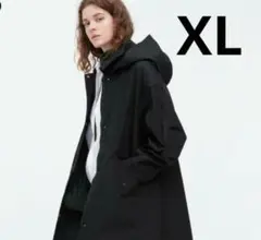 ブロックテックリラックスハーフコート XL 防風・防水加工 フード取り外し可 綿