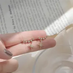 揺れる チェーンピアス ロングピアス 揺れるピアス ★レディース パール
