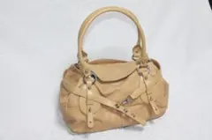 ★４℃：ハンドバッグ（ベージュ）：used商品：美品