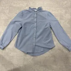 H&M フリル長袖シャツ
