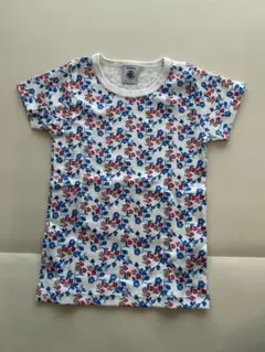 プチバトー　95cm 3ans 花柄　Tシャツ　肌着　半袖