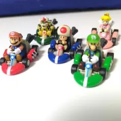 【希少品】〈マリオカートWii 〉プルバックバイク5体　サントリーコーヒーボス