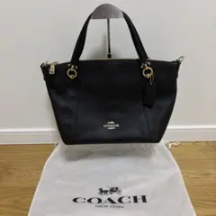 極美品 COACH ケイシー ブラックトートバッグ ※ショルダーストラップ欠品