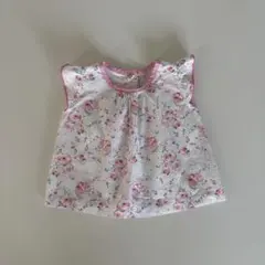 プチバトー 花柄 トップス 6m/67cm