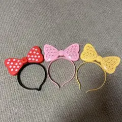 光る　ミニーちゃん風のカチューシャ　まとめ売り