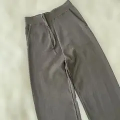 【即発送】na.e ナエ　ニットスリットパンツ　チャコールグレー　総ゴム