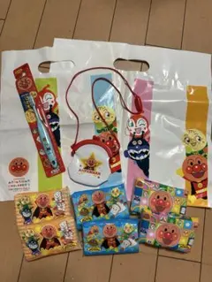 アンパンマンまとめ売り！歯ブラシおさいふティッシュショップ袋