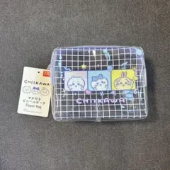 新品　ちいかわ マチ付きビニールポーチ　ダイソー