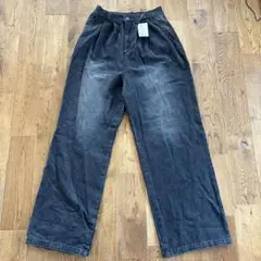kudr ブラック デニムパンツ L