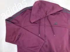 ⭐︎ 【adidas】　アディダス　ジャージ　赤紫　パーカー