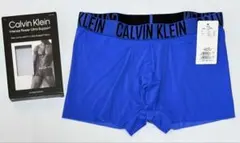 【新品未使用】カルバンクライン　メンズ　マイクロファイバー　トランクス　ブルーM