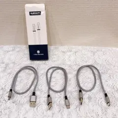 SUNGUY USB Type C ケーブル 0.5M USB-A 三本