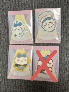 ちいかわ ダイカットステッカー ハチワレ 4枚セット