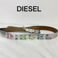 DIESELディーゼル　ベルト　シルバー　　キッズSIZE III (女性M位)のサムネイル