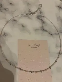 Luce Drop ハンドメイド ビーズネックレス