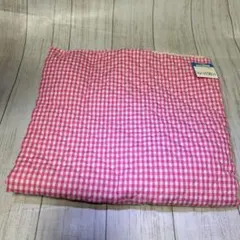 未使用　生地　白×ピンク　ギンガムチェック　キルティング 50センチ