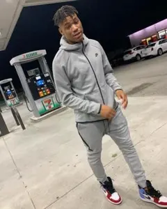 NIKE テックフリース グレー パーカー 上 XL 短丈