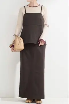 半額　B.C STOCK 3点セットアップ スカート　ブラウン