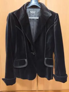 美品 SONIA RYKIER ブラック ベルベット ジャケット 38サイズ