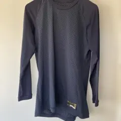 ダークブルー メッシュ長袖アンダーシャツ