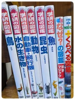 学研の図鑑シリーズ 6+1 冊 　小学館の図鑑1冊 8冊ニューワイド　ネオプラス