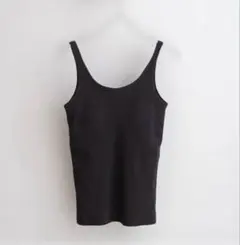 CLANE SQUARE TANK KNIT TOPS BLACK | Mercari