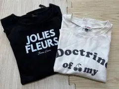 Tシャツセット【JENNIE love/ピンクラテ】140cm