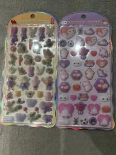 ベイマックス　ズートピア　コットンパフィーシール　2種セット