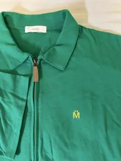グリーン Mロゴ ジップアップポロシャツのサムネイル