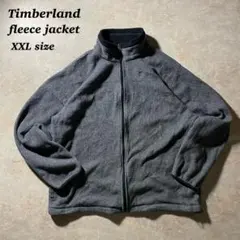 TimberlandフリースジャケットXXLグレー古着ゴープコア刺繍CBOY美品