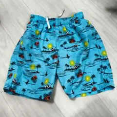 キッズ 水着 120cm トロピカル柄 スイムパンツ