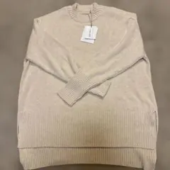 NARU ハイネックコットンニット アイボリー最終お値下げ