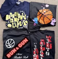 ★バスケットボール★Tシャツ4枚セット★お名前シールオマケ付き★