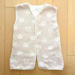 はぐまむ 綿毛布 スリーパー キッズ パンダ柄　綿100% 日本製