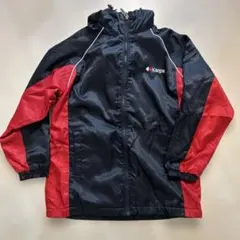 Kaepa フード付きジャケット 黒/赤