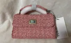 スナイデル ツィード バッグ　ピンク　ドレスラボ