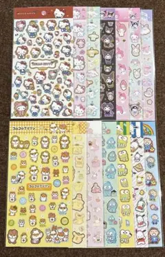 な*み様 【全14種類コンプリート品✨】　サンリオ　箔押しシールのサムネイル