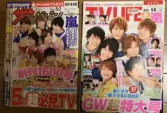 ジャニーズWESTデビュー記念表紙 テレビ誌 2冊2014 5月号　嵐 中島健人
