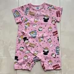 新品　ドナルド　半袖ロンパース【70】綿100% ピンク　女の子