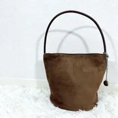 スウェード トートバッグ