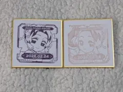 鬼滅 カフェ 2026 胡蝶しのぶ 誕生祭 バースデースタンプ 豆色紙セットb