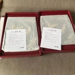 うるし電報　鶴　うるし小箱×2 小物入れ ケース