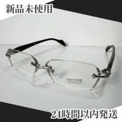 メガネ リムレス シルバー 眼鏡 サングラス 韓国　伊達メガネ　シンプル　クリア
