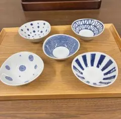波佐見焼　藍玉　小付揃❣️のサムネイル